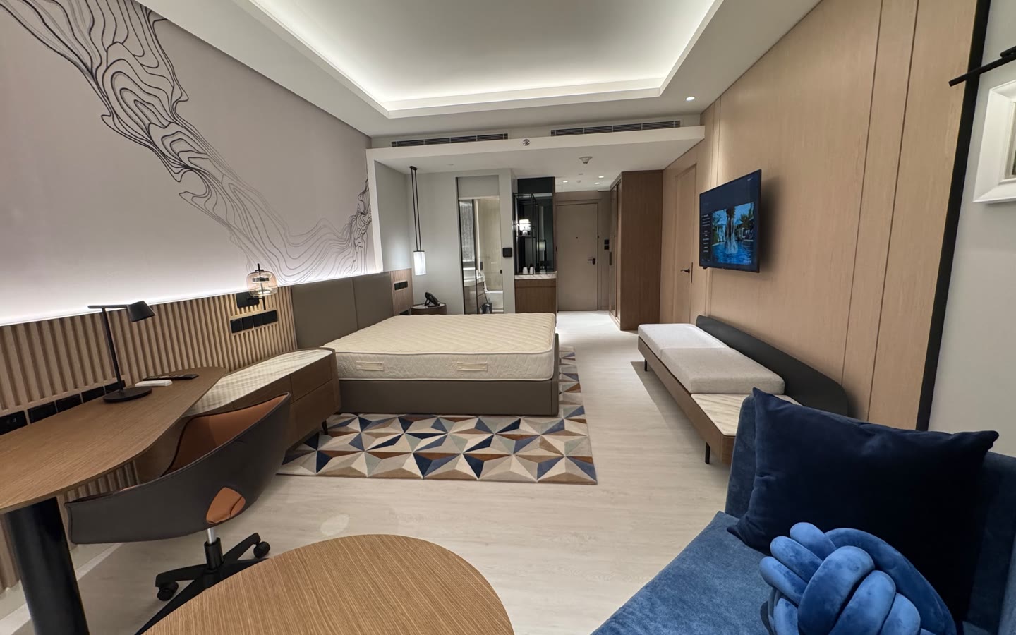 Finished signature guest room interior