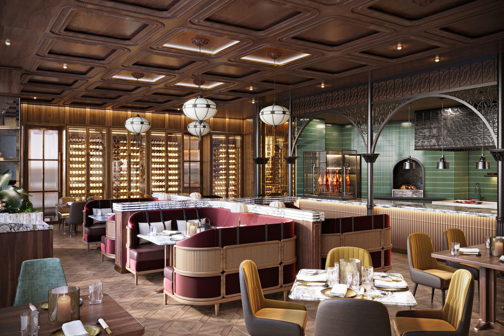 Signature restaurant at Rosewood Residences