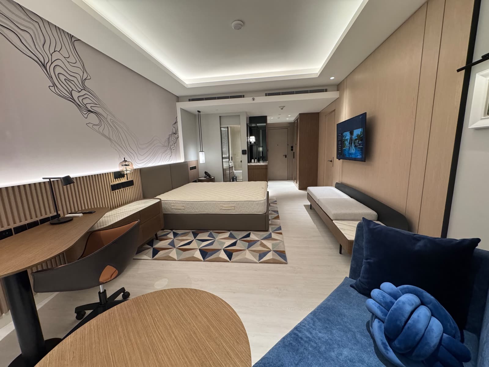 Detail of the finished mockup room